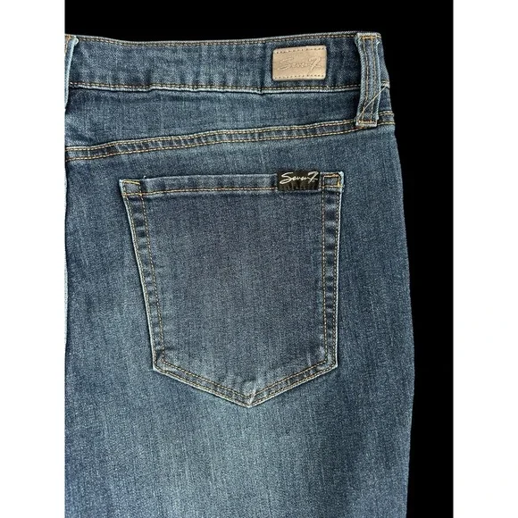 Seven7 Jean Shorts Size 14 Womens Weekend Short Mid Rise Blue Denim  Stretch‎ L - Picture 5 of 10